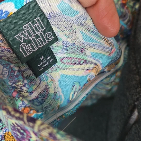 Wild Fable Blue Paisley Babydoll Dress - Picture 4 of 7